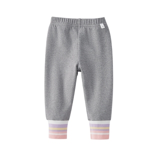 [抗菌高弹]女童春季打底裤子外穿薄绒时尚洋气长裤春装弹力休闲裤