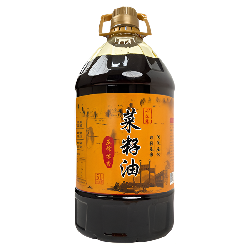 千江緣非轉(zhuǎn)基因濃香壓榨菜籽油5L裝工廠直發(fā)1.5L裝家用營養(yǎng)