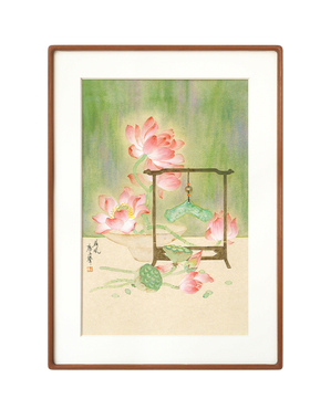 冰青宋式美学茶室书房装饰画