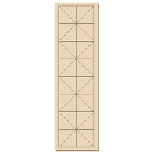 米字格宣纸书法专用纸四格直播教学半生半熟毛笔纸毛边纸作品纸