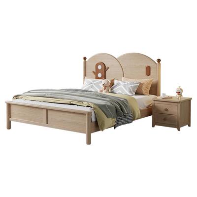 白蜡木卡通儿童床全实木水性漆