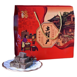 土特产通用包装礼品盒农产品通用高档礼盒腊味熟食干货空盒子定制