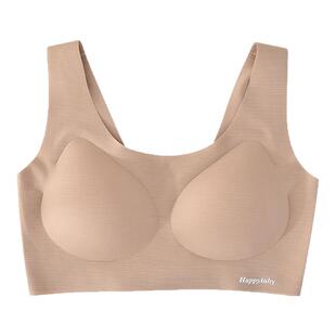 高中生运动防震内衣女无痕聚拢上托矫正胸型防外扩固定一体式文胸