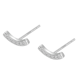 999纯银养耳洞微笑耳钉女轻奢气质小耳环高级感爆款睡觉免摘耳饰