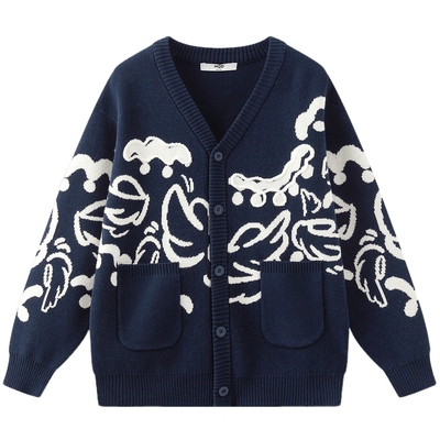 【国潮系列】MQD儿童毛衣外套春新款男童针织开衫