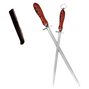 德国进口高碳钢磨刀棒超细纹新款屠夫屠宰专用刀棍家用商用磨刀棒