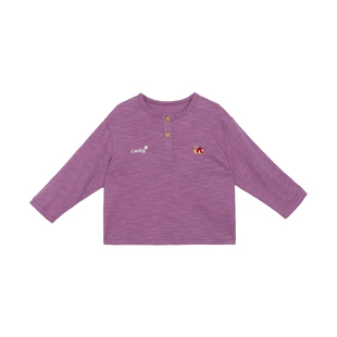 小O爸男婴童 宝宝长袖t恤春秋2026新款纯棉a类婴儿竹节棉薄款春装