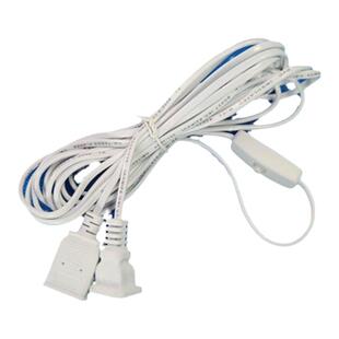 超长风扇监控电源延长线插座大功率两脚插头电动充1800W黑红连接