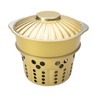 餐贝佳一次性火锅酒精炉居家小火锅锡纸锅免洗锅具加厚单人小火锅