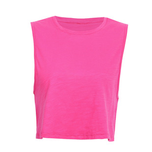 annerun无袖运动背心女外穿健身服宽松罩衫透气瑜伽服短款上衣服