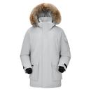 骆驼男装短款羽绒服男毛领黑色加厚鸭绒外套