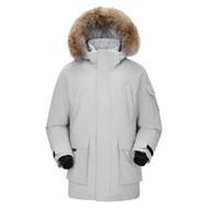 骆驼男装羽绒服男毛领