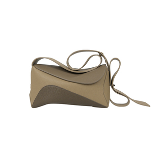 繁星小镇STARTOWN中号飘带枕头包头层牛皮撞色腋下包单肩斜挎包包