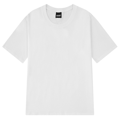 重磅纯色不透圆领短袖t打底衫