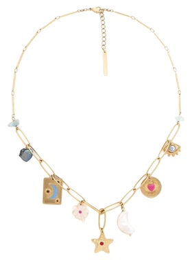 法国品牌Franck Herval 凡尔赛系列轻奢百搭项链潮流饰品彩色女士