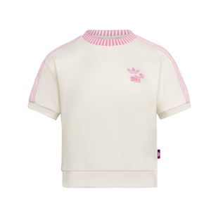 迪士尼联名纯棉运动短袖T恤女装adidas Originals阿迪达斯三叶草