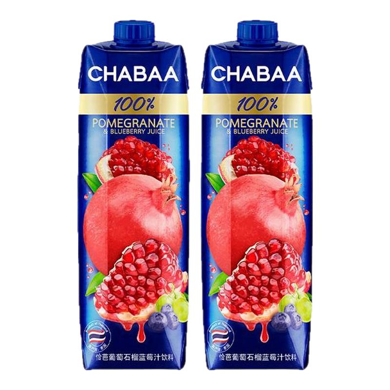 CHABAA恰芭纯果汁无色素泰国1L装