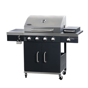 家用庭院燃气烧烤炉别墅烧烤架户外烤炉大号加厚烤肉炉美式BBQ