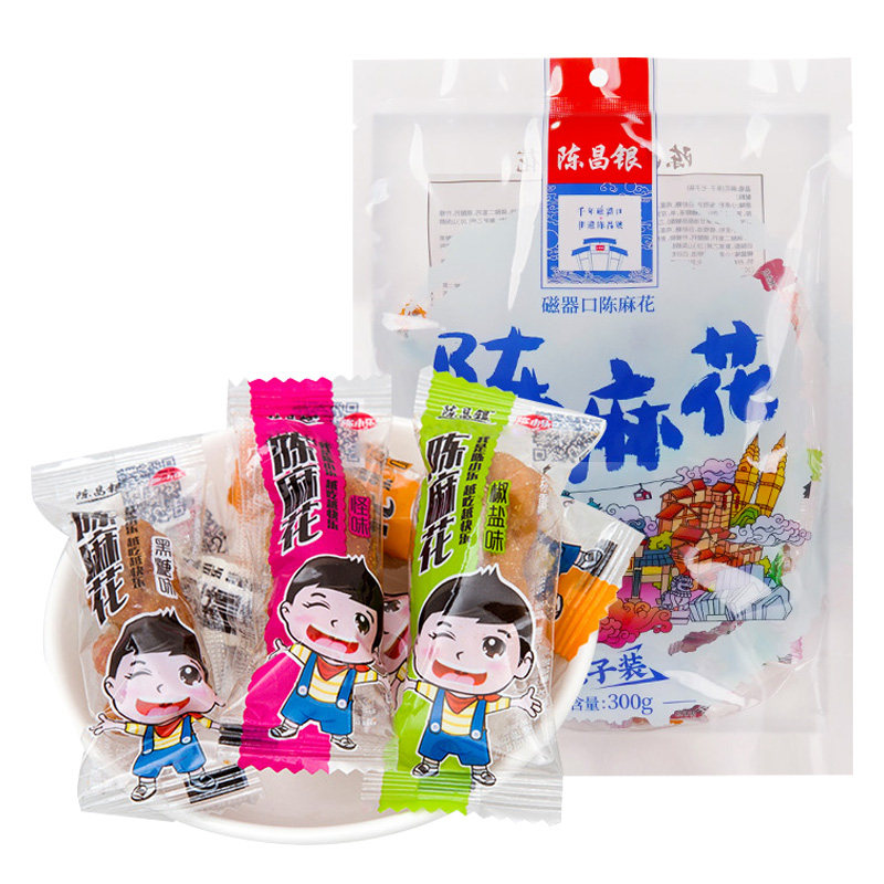 重庆特产陈昌银六味袋装麻花300g