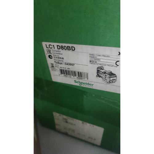 议价施耐德接触器 LC1D80BD 线圈电压DC24V，全原装新
