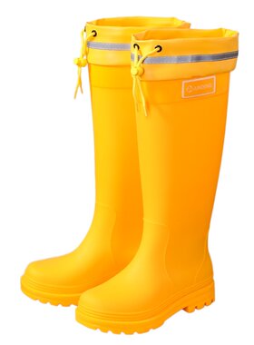 时尚束口防水防滑高筒雨靴