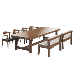 全实木书桌家用去客厅化大板桌办公现代简约会议桌学习书桌工作台