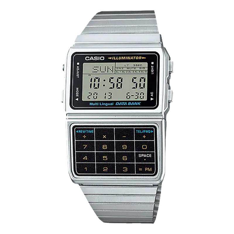 日本卡西欧CASIO复古简约计算器金属表DBC-611 CA-506 防水电子表
