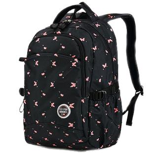 卡拉羊新款初中高中学生书包女韩版小学生轻便双肩包小清新校园风