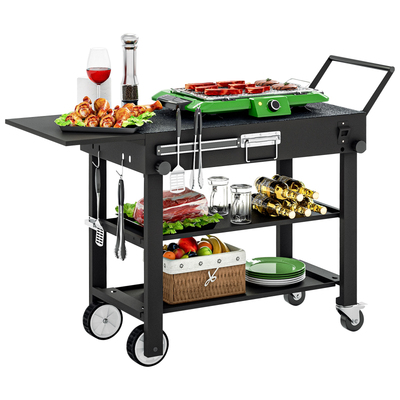 户外折叠桌便携操作台摆摊推车