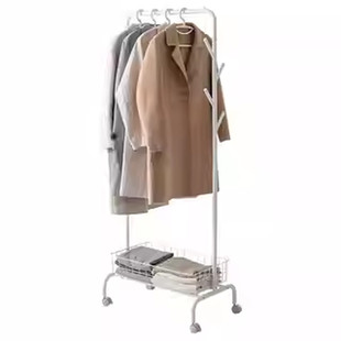 懒角落衣架落地卧室挂晾衣服帽架子次净移动家用小型置物房间立式