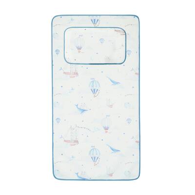 新生婴幼儿宝宝拼接床换尿布护理抚触台凉席冰丝软垫夏季透气吸汗