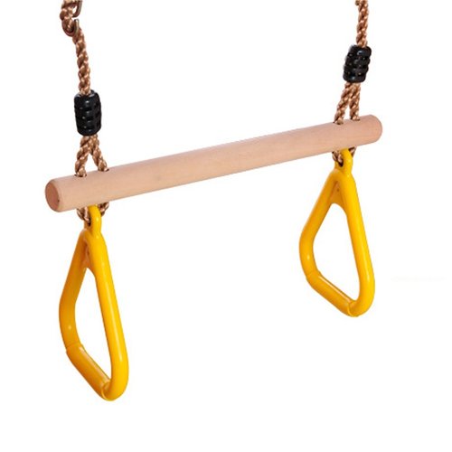 室外儿童塑料吊环幼儿园木棒猴锻炼单杠荡秋千阳台玩具杆户外室内