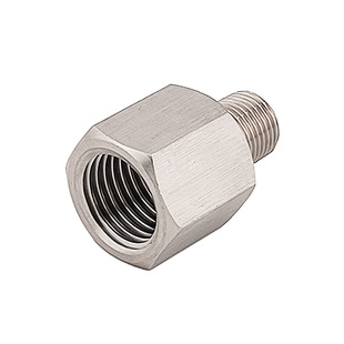 内丝M14X1.5-外丝NPT1/8不锈钢螺纹转换接头 直接公制转美制