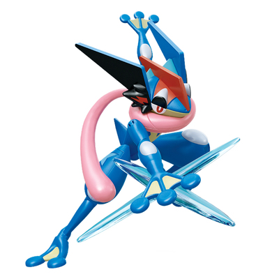 奇妙积木正版授权宝可梦甲贺忍蛙皮卡丘手办模型拼装玩具生日礼物