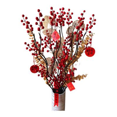 新年婚庆乔迁花艺客厅落地仿真花