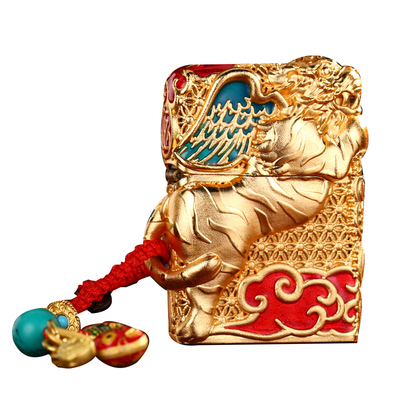 zippo虎虎生威纯铜各种场合