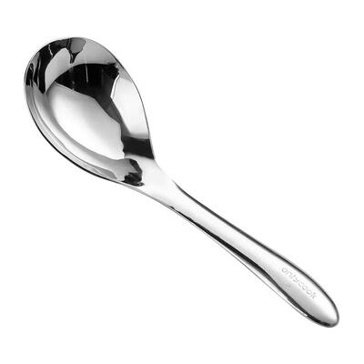 onlycook精致316L不锈钢圆头勺子