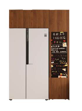 新款靠墙一体餐边零食柜