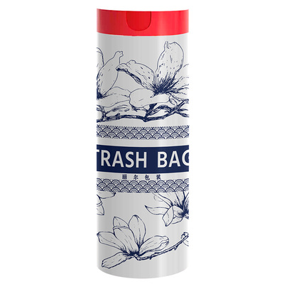 时尚清香印花免撕抽绳垃圾袋承重力强防漏防穿刺家用加厚垃圾袋