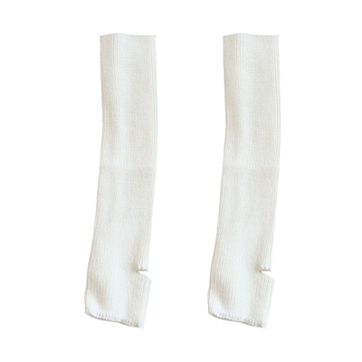 白色堆堆日系针织袜套