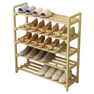 鞋架特价多层简易防尘家用经济型组装家里人门口小鞋柜实木多功能