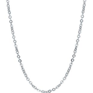 周六福铂金项链女pt950白金o字链素链锁骨链官方新年礼物旗舰店