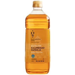 【头道初榨】库纳斯克瑞典原装进口低芥酸菜籽油冷榨压榨食用油2L