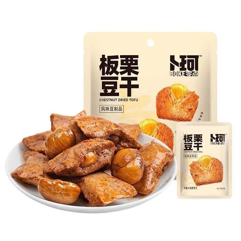 卜珂板栗豆干100g大包装手撕肉
