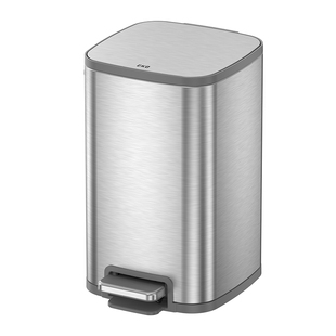 EKO垃圾桶家用客厅脚踏式卫生间厕所厨房脚踩不锈钢带盖桶