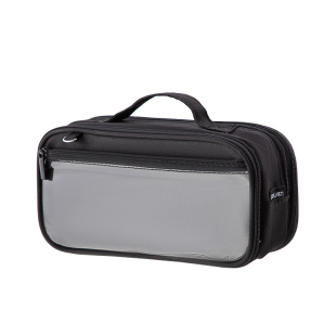 得力笔袋痛包大容量简约手提文具袋高颜值ins风可放吧唧小卡谷子收纳袋6层二次元新款男女孩痛层铅笔盒文具盒