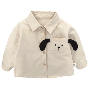 男宝宝套装春天男童分体衣服洋气婴幼儿春装衬衫上衣裤子三件套帅