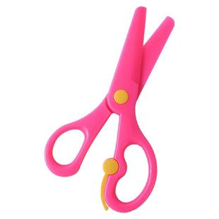 安全剪刀塑料彩剪学生儿童手工DIY剪 儿童剪纸剪刀幼儿塑料小剪子