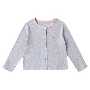 嘟嘟家儿童外套春秋女童针织衫开衫洋气时髦宝宝上衣2026新款春装