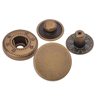 纽扣按扣免缝金属四合扣高档羽绒服隐形暗扣子母扣大衣圆形女831